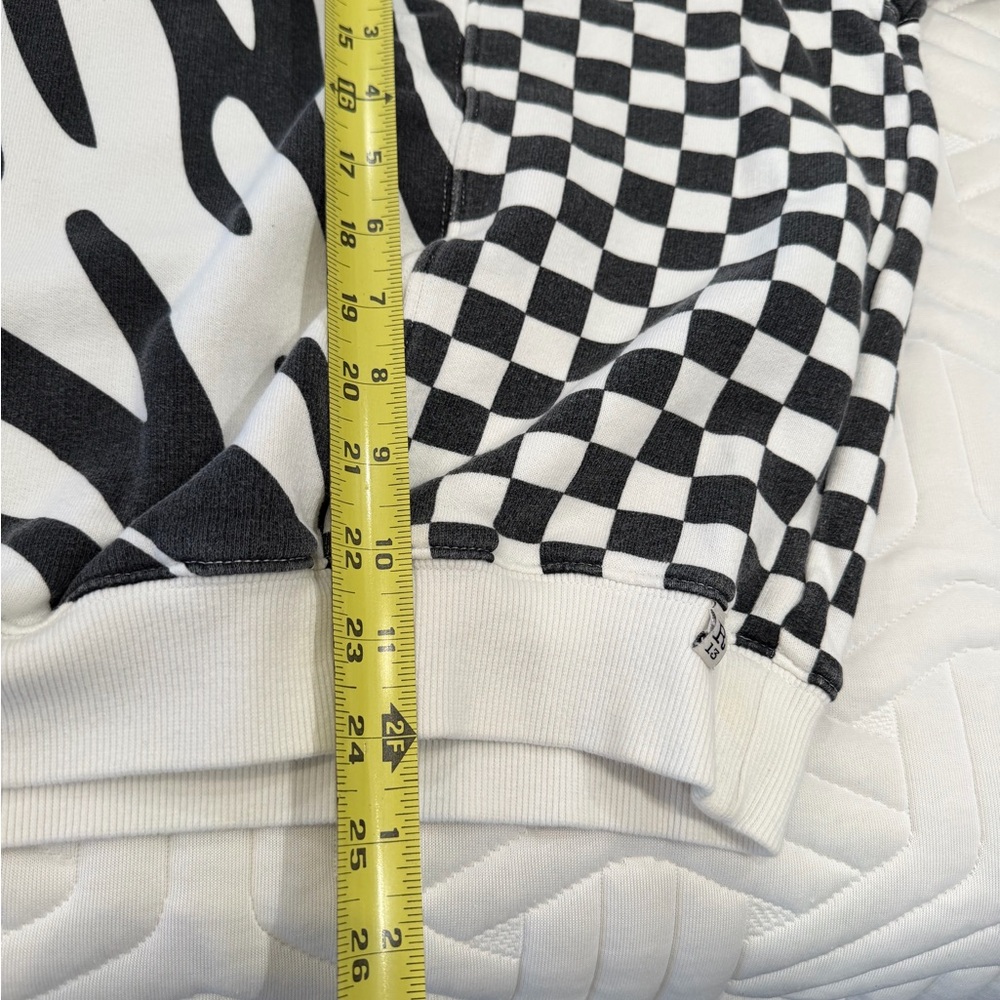 R13 Black & White Patterned Women's Sweater - Checkerboard and Zebra Print - Picture 6 of 9